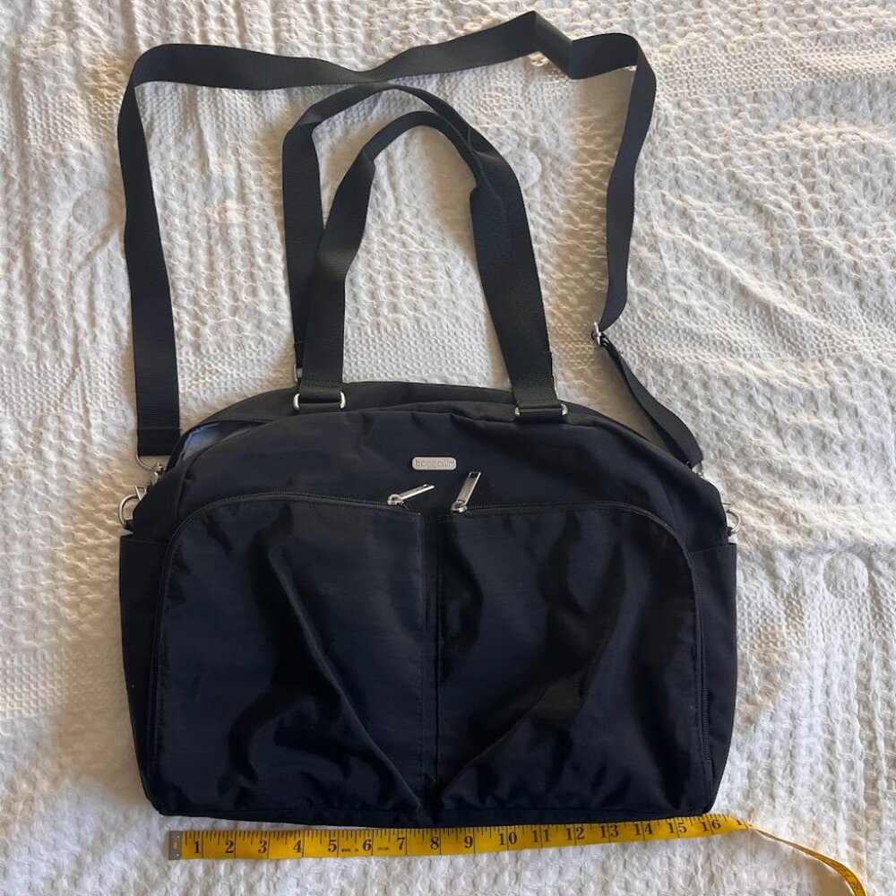 Baggalini Tote Crossbody Bag Black